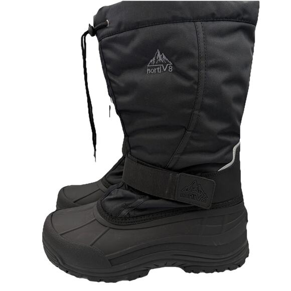 Nortiv8 Quebec Insulated Hiking Snow Winter Men's Boots sz 10 Black 200g - Picture 4 of 8